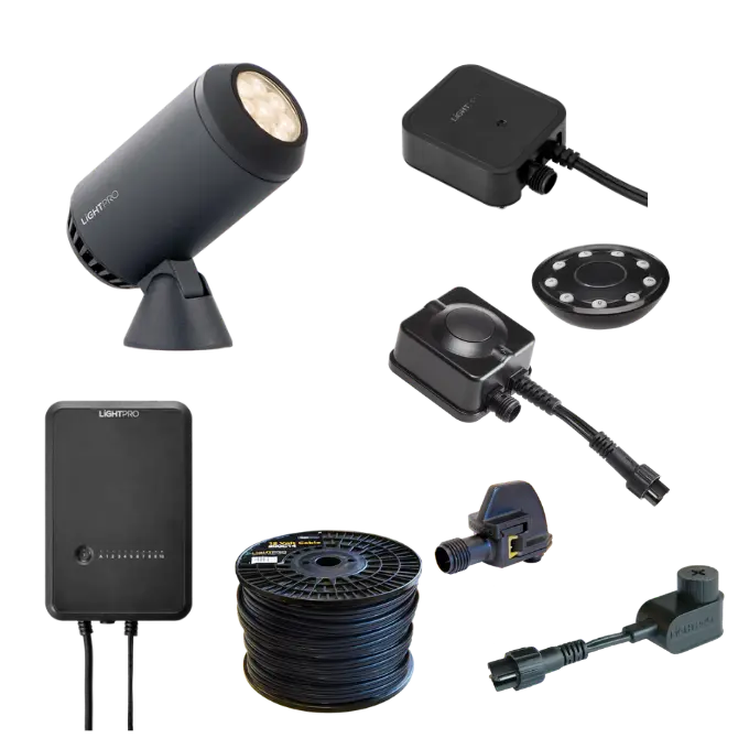 Aussenbeleuchtung Set Lightpro Strahler