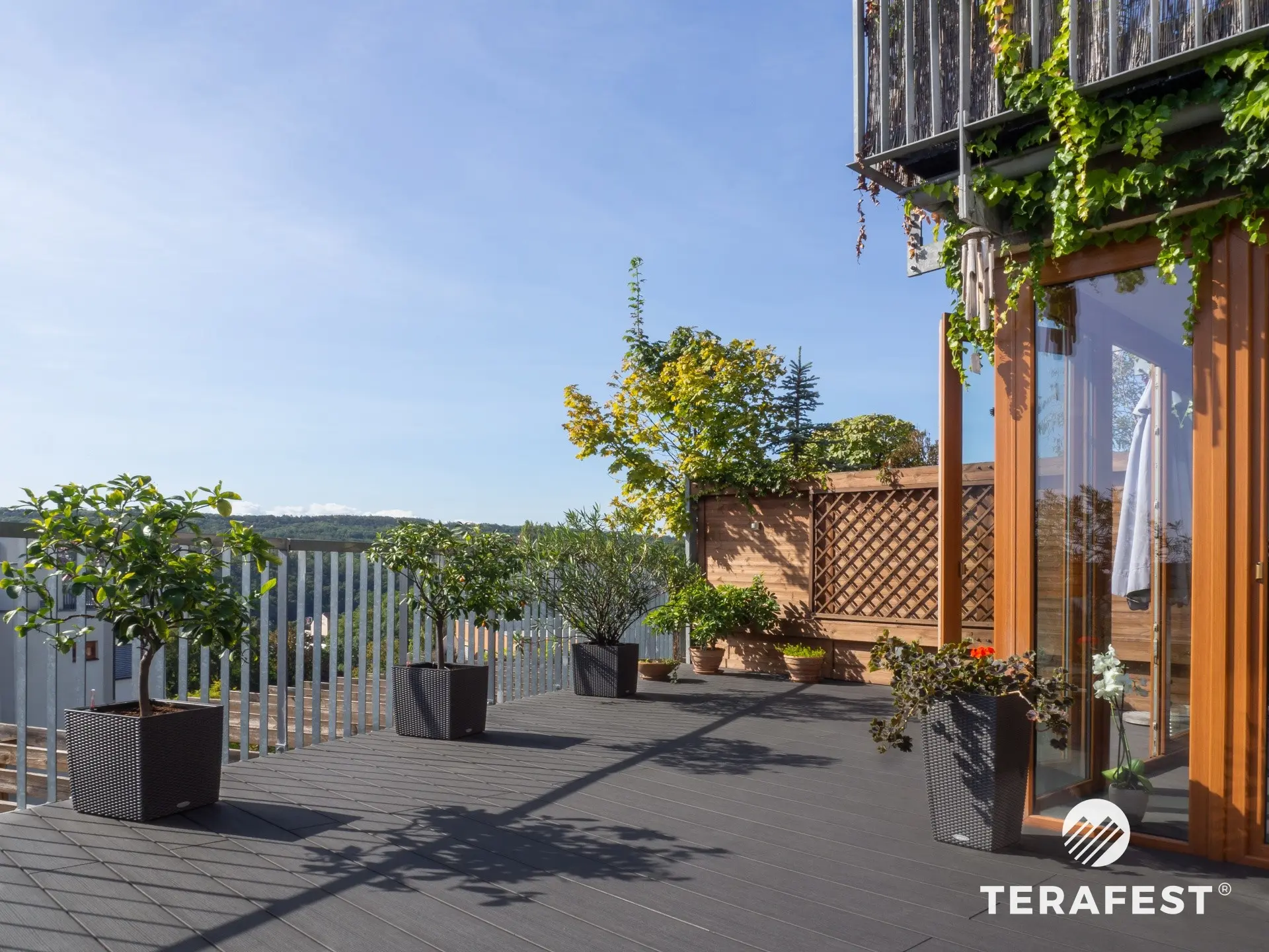 WPC-Terrasse Anthrazit