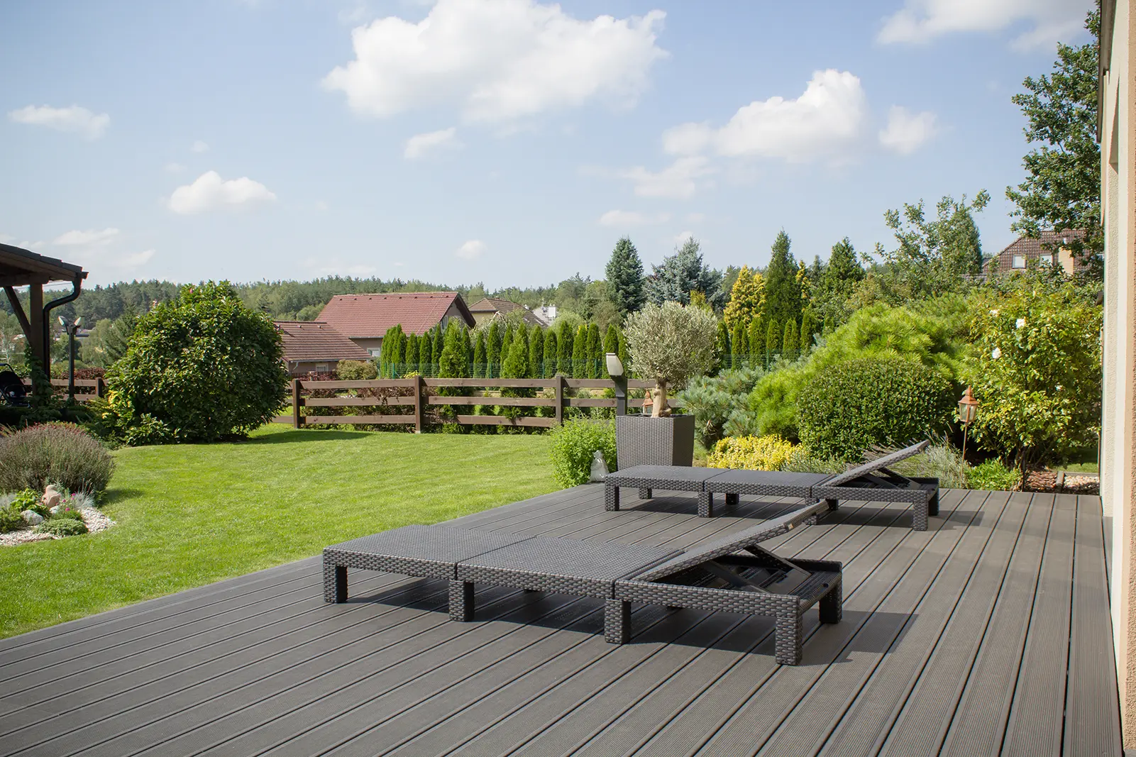 WPC-Terrasse Anthrazit