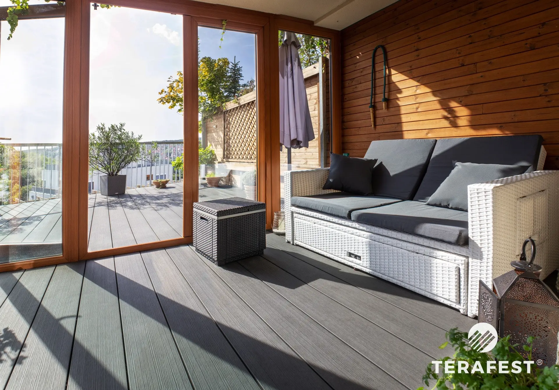 WPC-Terrasse Anthrazit