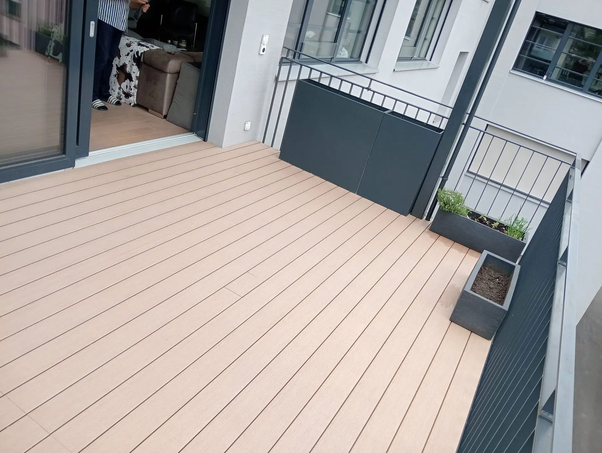 WPC Terrasse Teak Rustic Top