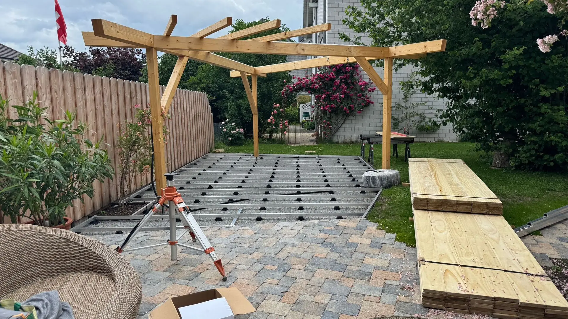 Accoya natur pergola