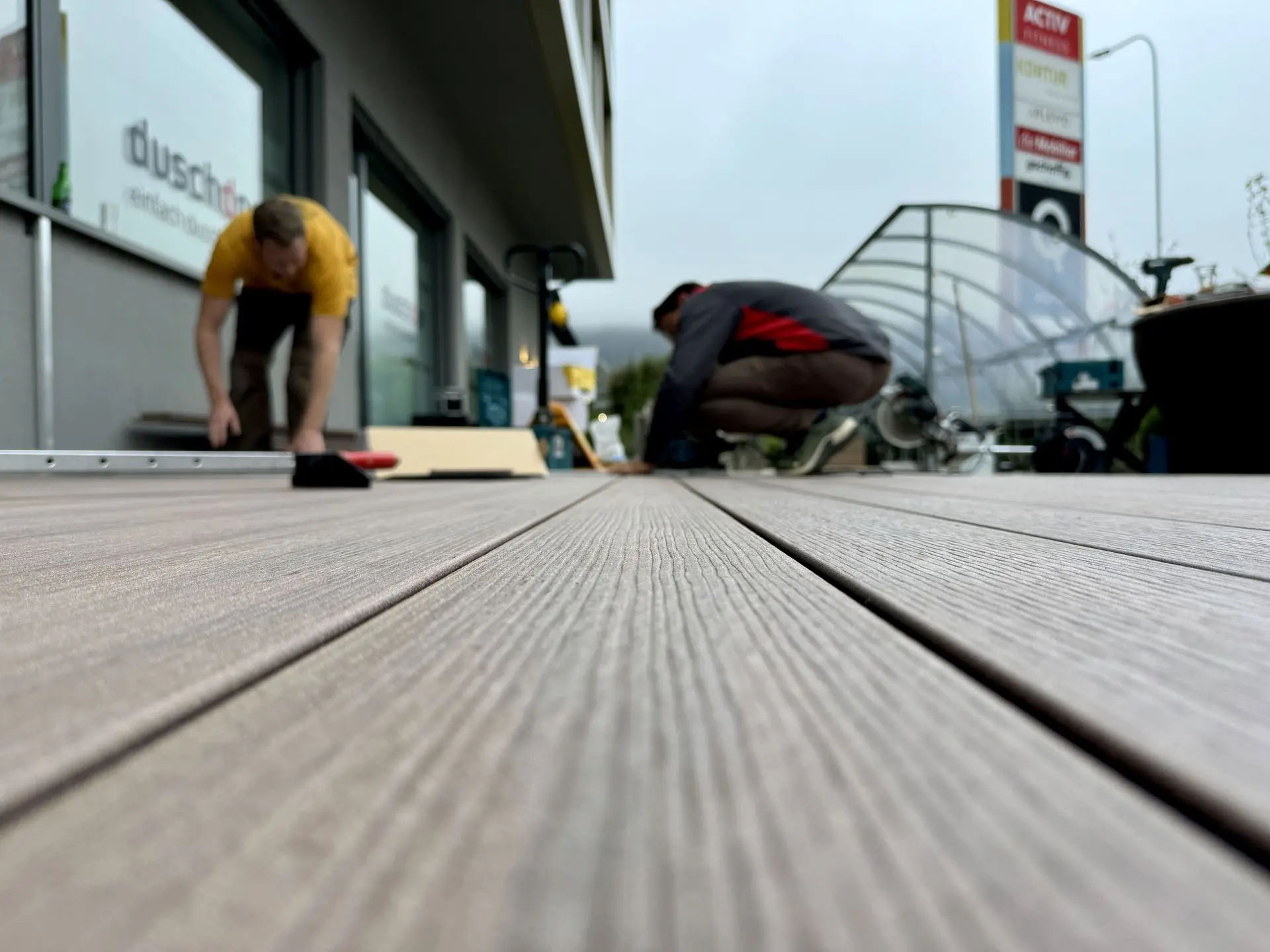 WPC Terrassen Montage