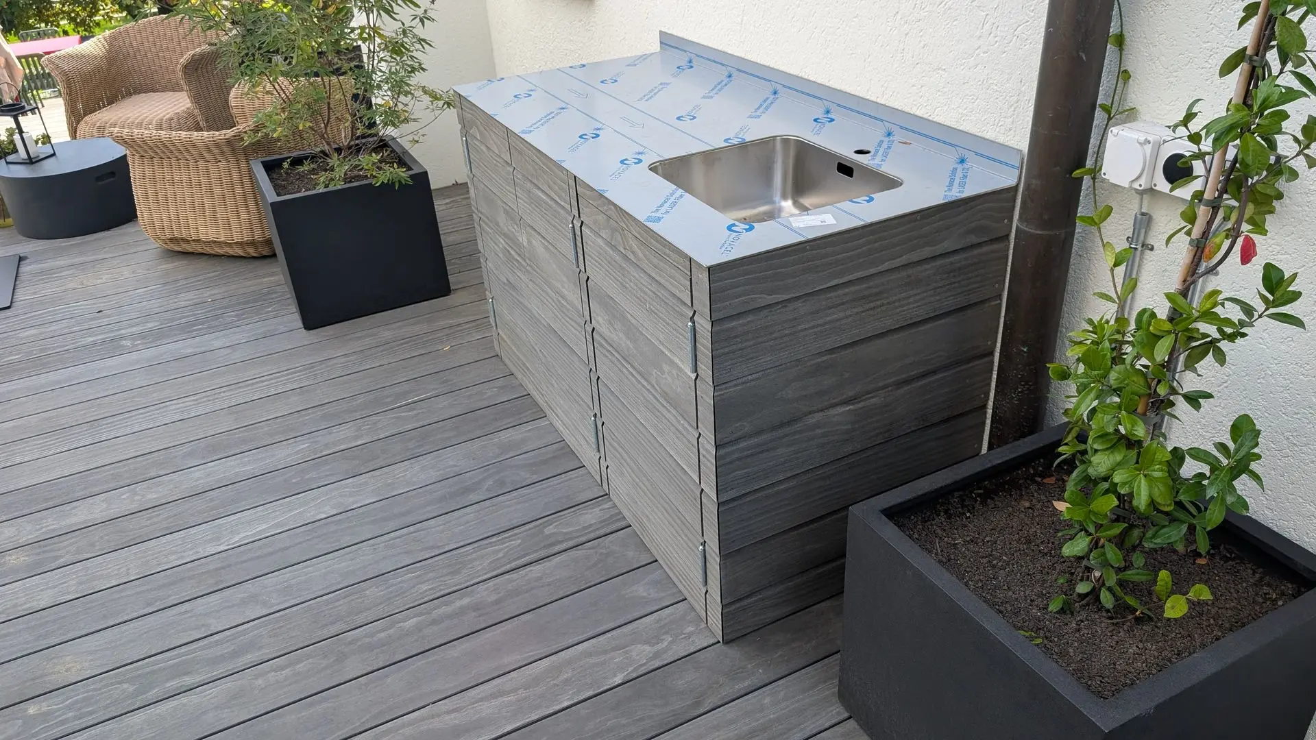 Accoya Grey Aussenküche