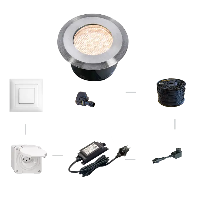 SET Bodenleuchten Onyx 60 Aussenbeleuchtung