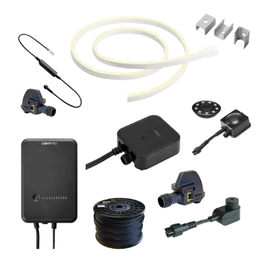 SET LED Streifen Aussenbeleuchtung